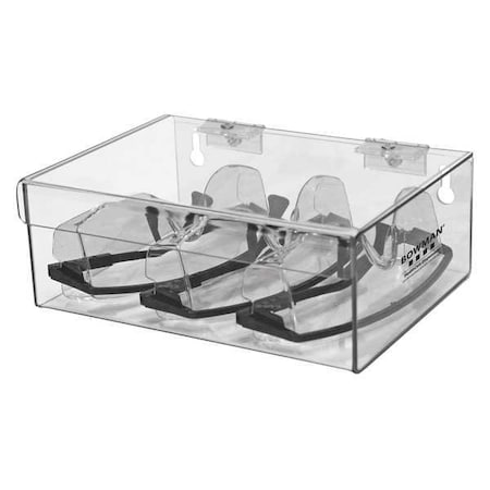 Eyewear Dispenser, Tray, 6 Pairs, PETG, 3 7/16 in H x 9 1/4 in W x 6 15/16 in D, Clear, 1 Box MPN:CP-072