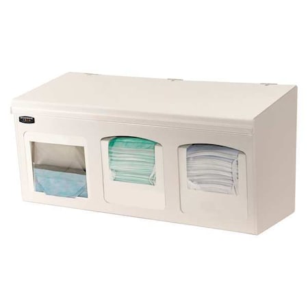 Face Mask Dispenser, White, Plastic MPN:FM001-0213