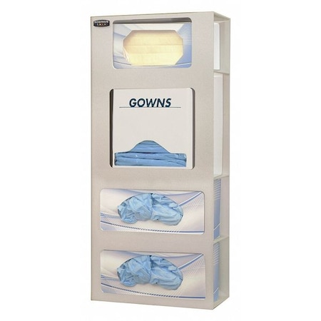 Face Mask Dispenser, 4 Compartments, Beige MPN:FM002-0212
