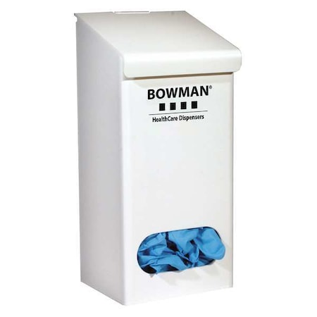 Glove Dispenser, PVC, Holds Bulk, White, 11-1/4 in H x 5 in W x 4-1/2 in D MPN:GC-009