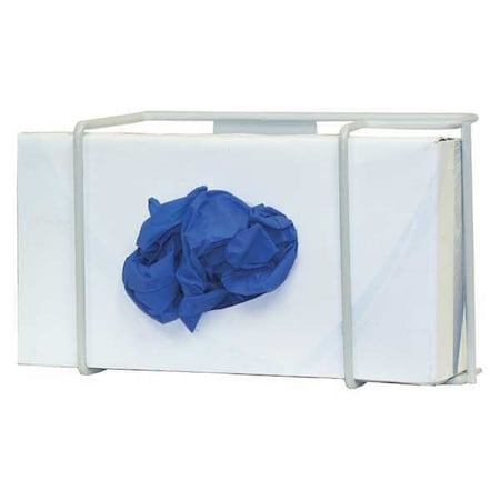 Glove Dispenser, Steel Wire, Holds (1) Box, White, 8-1/8 in H x 5-5/8 in W x 3-3/4 in D MPN:GL011-0613