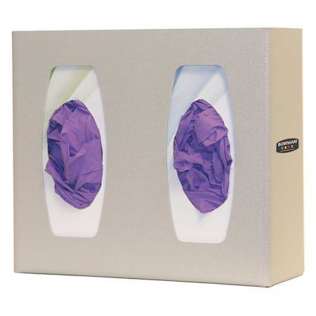 Glove Dispenser, ABS, Holds (2) Boxes, Beige, 10-1/8 in H x 11-3/8 in W x 4 in D MPN:GL020-0212