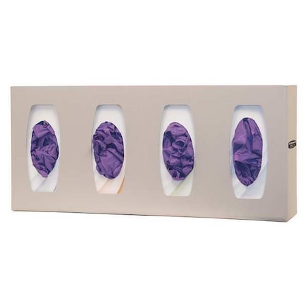 Glove Dispenser, ABS, Holds (4) Boxes, Beige, 10-1/8 in H x 22-5/8 in W x 4 in D MPN:GL040-0212