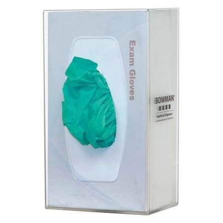 Glove Dispenser, Polycarbonate, Holds (1) Box, Clear, 5-7/8 in H x 5-7/8 in W x 4-1/4 in D MPN:GL100-1214
