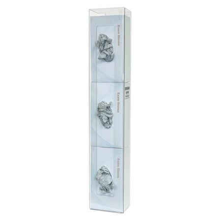 Glove Dispenser, PETG, Holds (3) Boxes, Clear, 30-1/8 in H x 5-1/2 in W x 4 in D MPN:GP-107