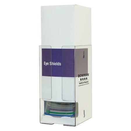 Eye Shield Dispenser, Stack Tower, 12 Pairs, PETG, 12 in H x 6 in W x 7 7/16 in D, Clear MPN:PD003-0111