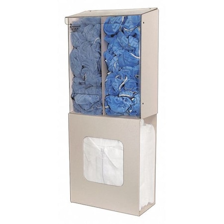 Apparel Dispenser, 3 Compartments, Beige MPN:PS026-0212