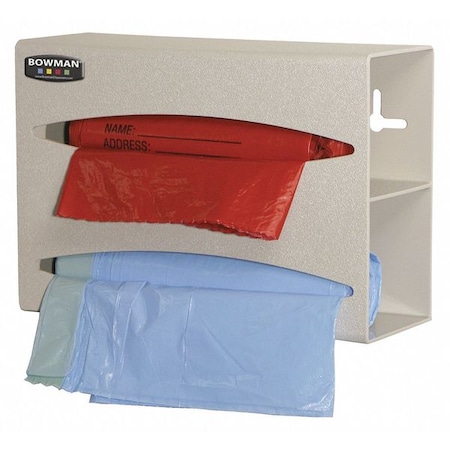 Bag Dispenser, Wall Mount, 3-61/64