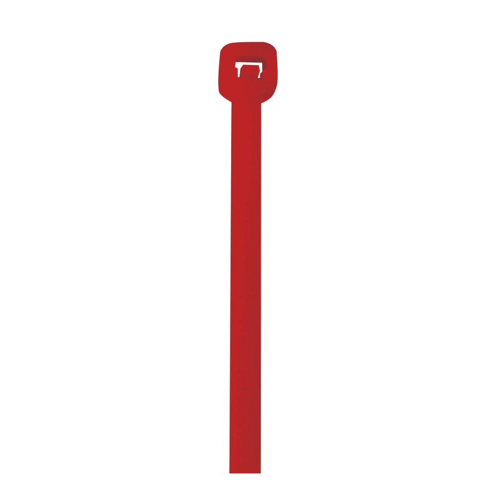 Partners Brand Colored Cable Ties, 50 Lb, 11in, Red, Case Of 1, 000 Ties MPN:CT115B