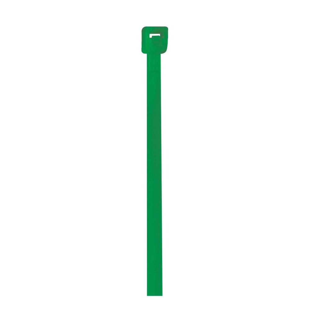 Partners Brand Colored Cable Ties, 18 Lb, 4in, Green, Case Of 1, 000 Ties MPN:CT422A