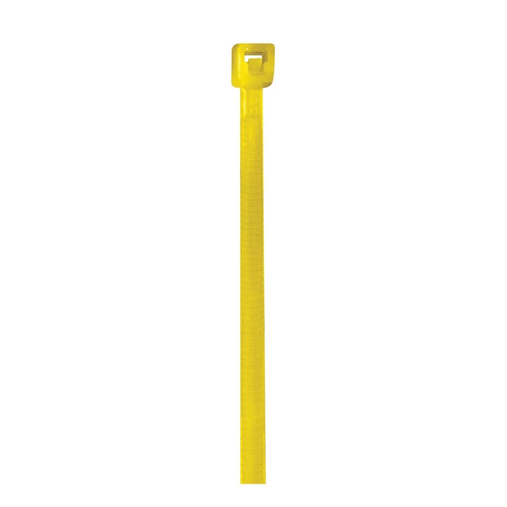Partners Brand Colored Cable Ties, 18 Lb, 4in, Yellow, Case Of 1, 000 Ties MPN:CT422C