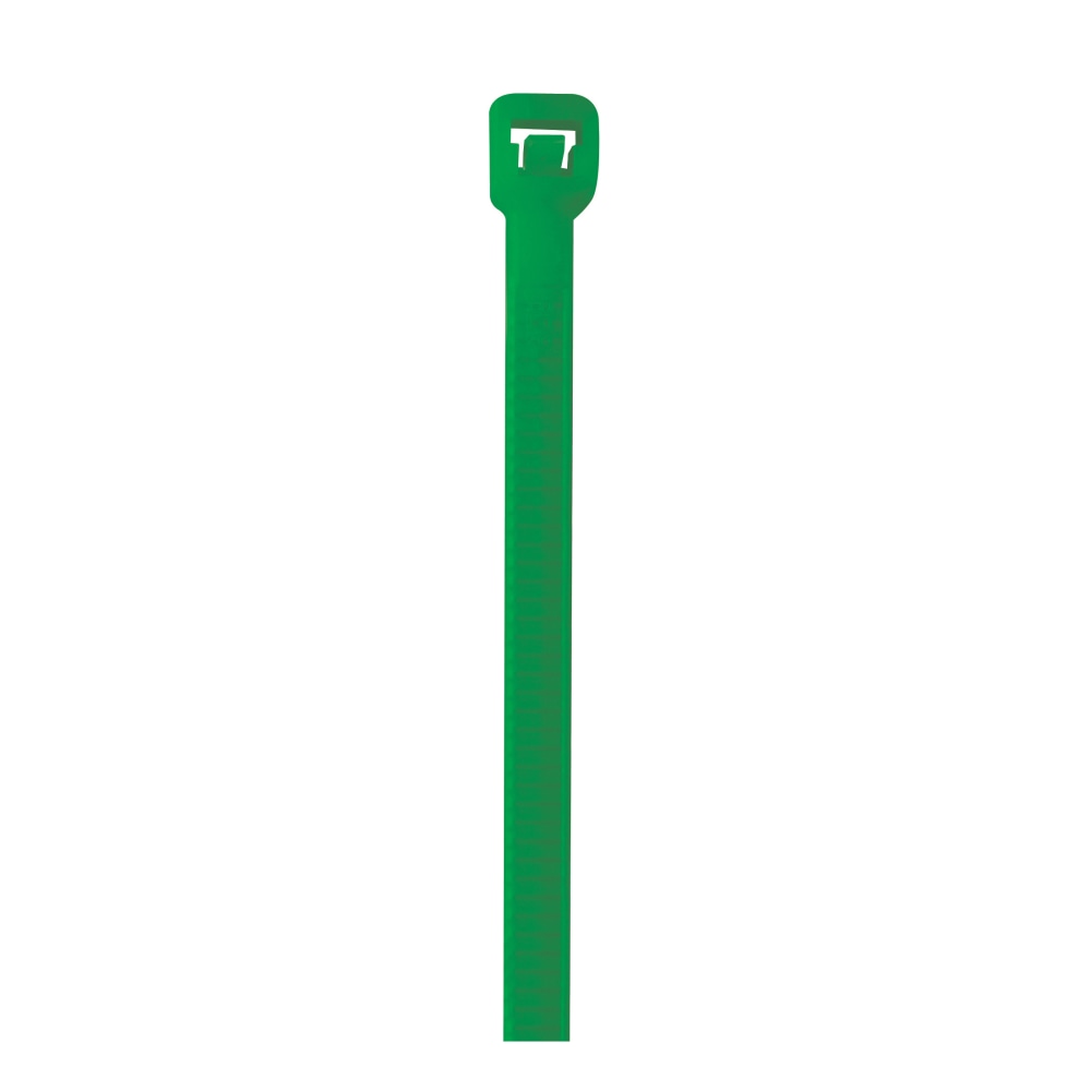 Partners Brand Colored Cable Ties, 40 Lb, 5-1/2in, Green, Case Of 1, 000 Ties MPN:CT433A