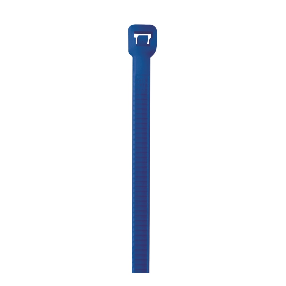 Partners Brand Colored Cable Ties, 40 Lb, 5-1/2in, Blue, Case Of 1, 000 Ties MPN:CT433D