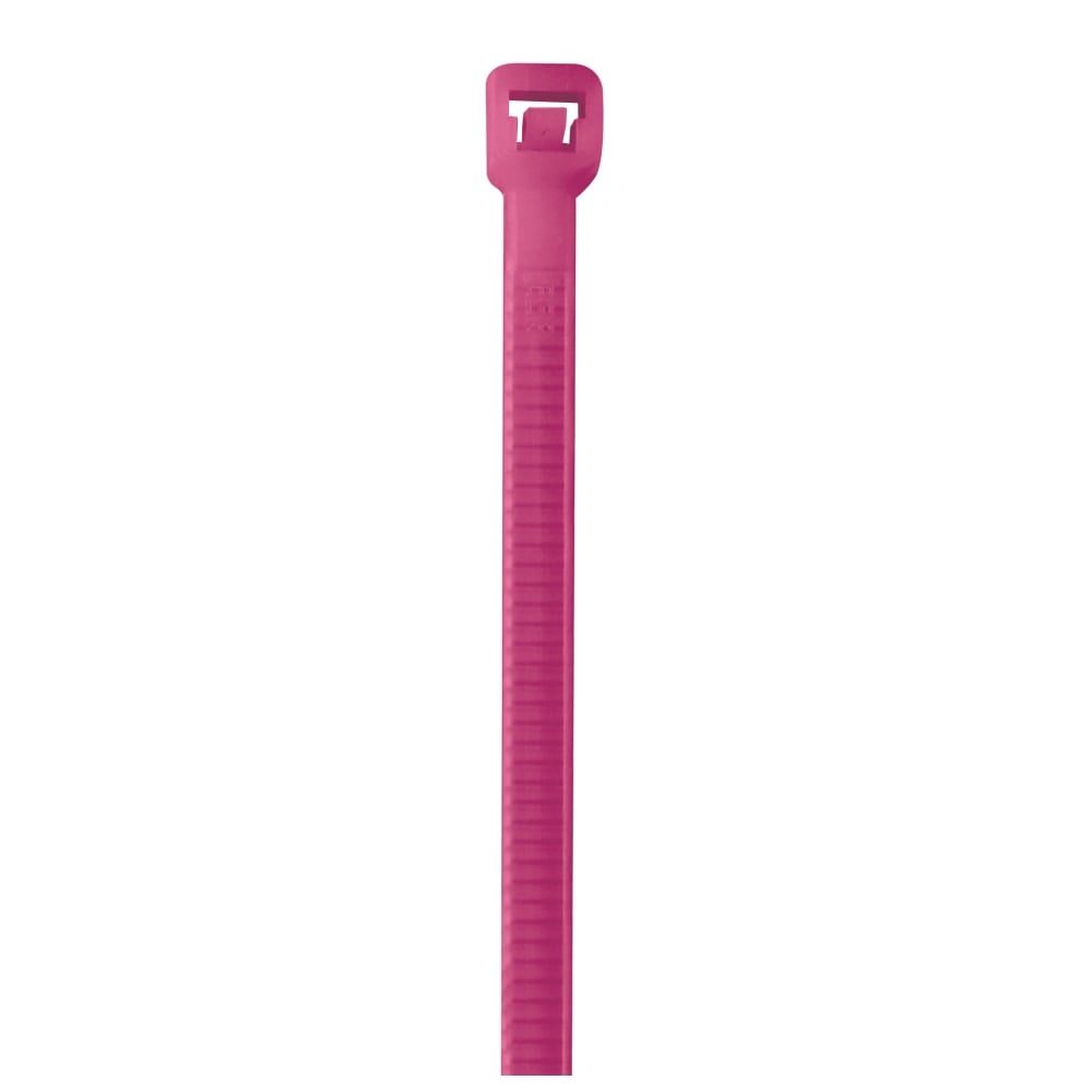 Partners Brand Color Cable Ties, 5.5in, Fluorescent Pink, Case Of 1, 000 MPN:CT433L