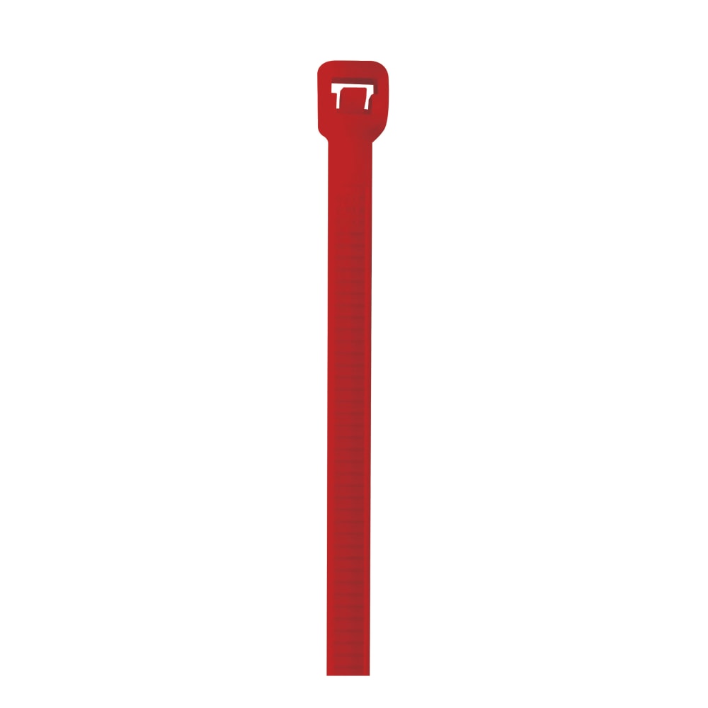 Partners Brand Colored Cable Ties, 40 Lb, 8in, Red, Case Of 1, 000 Ties MPN:CT444B