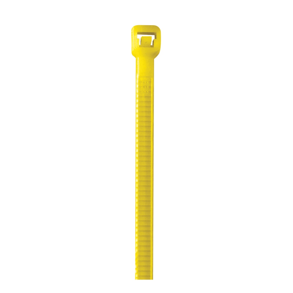 Partners Brand Colored Cable Ties, 40 Lb, 8in, Yellow, Case Of 1, 000 Ties MPN:CT444C