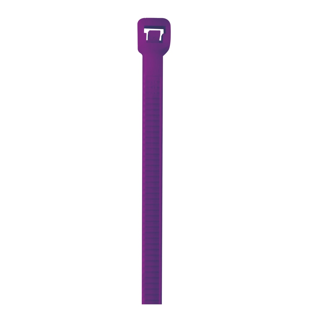 Partners Brand Color Cable Ties, 8in, Purple, Case Of 1, 000 MPN:CT444E