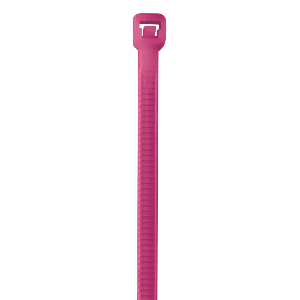 Partners Brand Color Cable Ties, 8in, Fluorescent Pink, Case Of 1, 000 MPN:CT444L