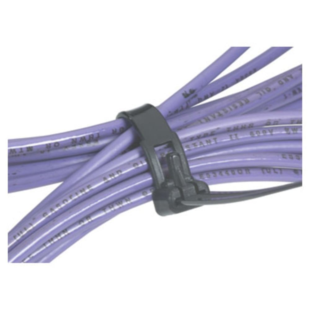 B O X Packaging Releasable Cable Ties, 5 1/2in, Black, Pack Of 1, 000 MPN:CTR55B