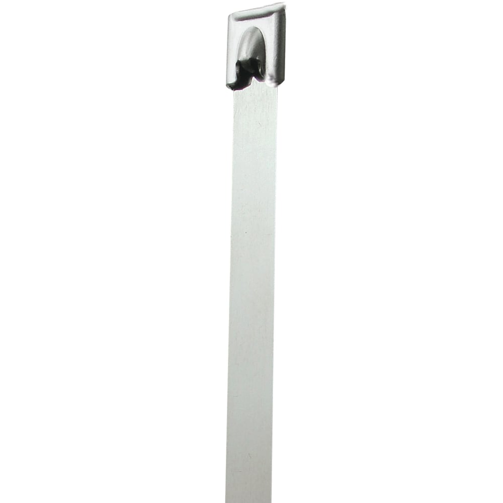 Partners Brand Stainless-Steel Cable Ties, 14in, Silver, Pack Of 100 MPN:CTSS1418