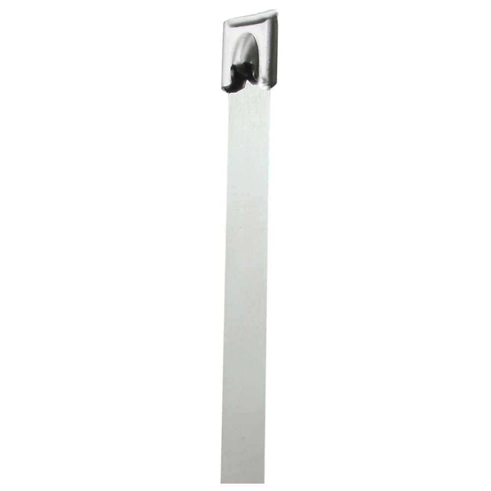 Partners Brand Stainless-Steel Cable Ties, 27in, Silver, Pack Of 100 MPN:CTSS2718
