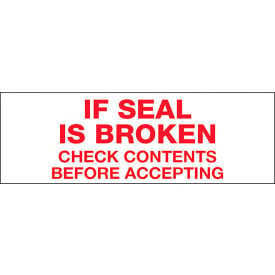 Tape Logic® Carton Sealing Tape If Seal Is Broken 2