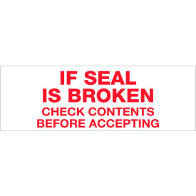 Tape Logic® Carton Sealing Tape If Seal Is Broken... 2