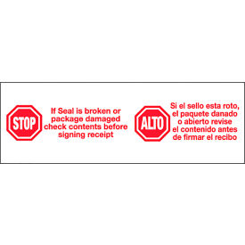 Tape Logic® Carton Sealing Tape Stop / Alto 2