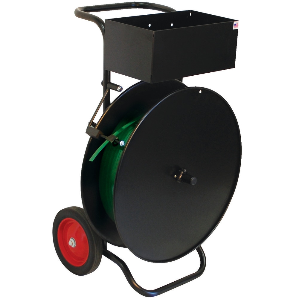 Partners Brand SC51 Economy Strapping Cart, 39-3/4inH x 25-1/4inW x 19-1/2inD, Black MPN:SC51