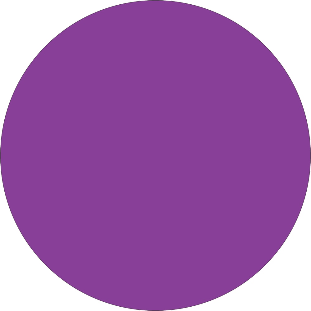 Tape Logic Inventory Circle Labels, DL613M, 2in, Purple, Pack Of 500 MPN:DL613M