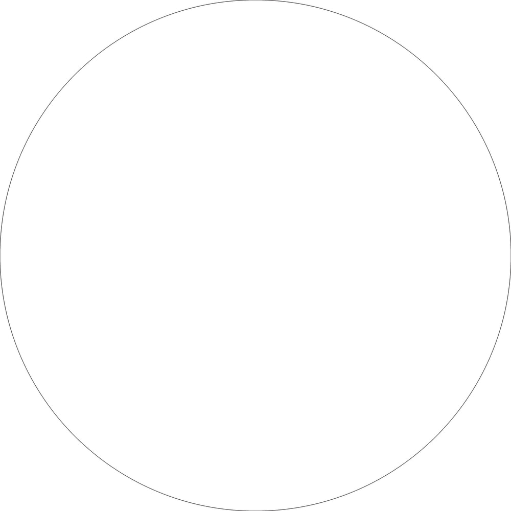 Tape Logic Removable Round Color Inventory Labels, DL614E, 3in, White, Pack Of 500 MPN:DL614E