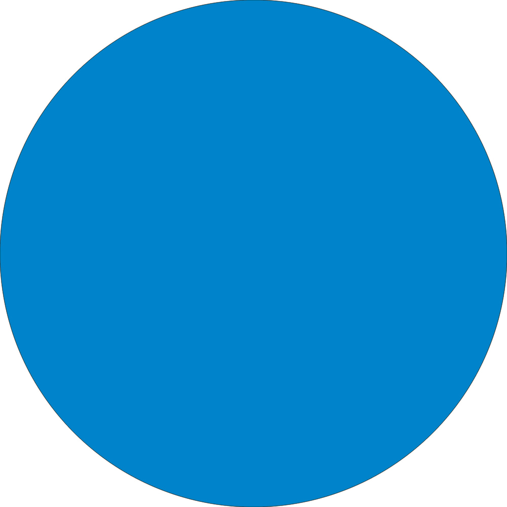 Tape Logic Removable Round Color Inventory Labels, DL615C, 4in, Light Blue, Pack Of 500 MPN:DL615C