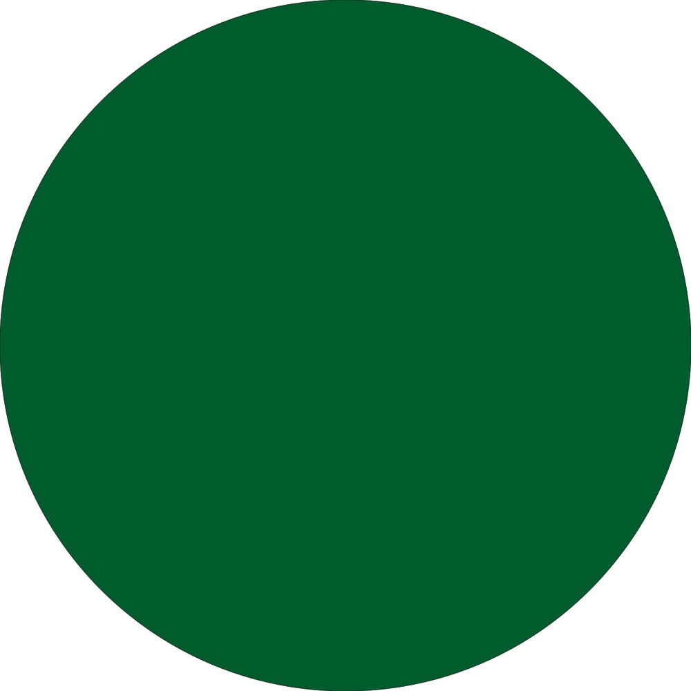 Tape Logic Removable Round Color Inventory Labels, DL615D, 4in, Green, Pack Of 500 MPN:DL615D