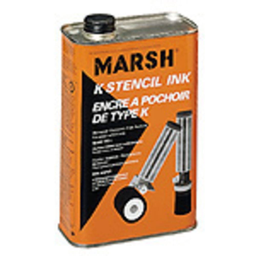 Marsh Black Stencil Ink, Quart MPN:STMA45