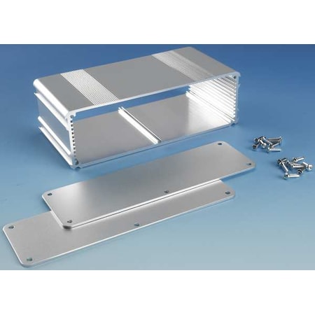 Screws Electrical Enclosures, 3.16 in H, 2.11 in D, 6.69 in W, 4, Aluminum MPN:B4-080SI