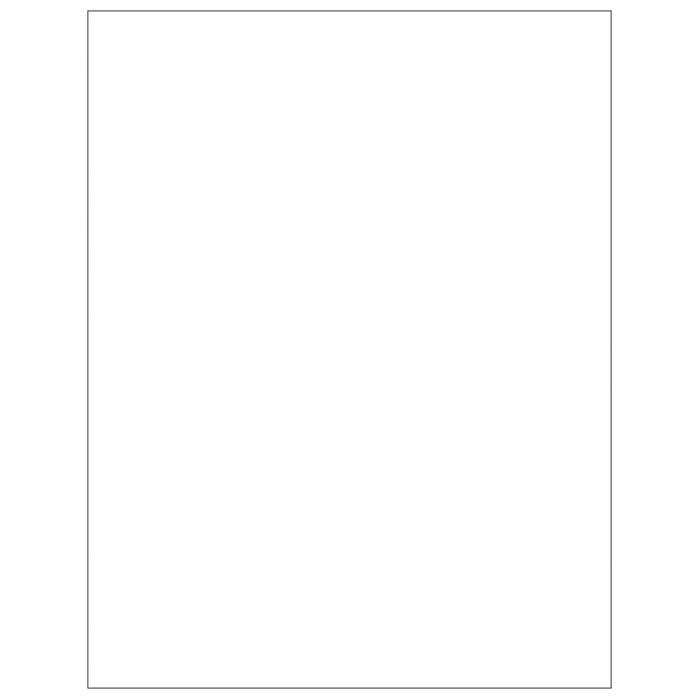 Tape Logic Inkjet/Laser Labels, LL136, Rectangle, 8 1/2in x 11in, White, Case Of 100 MPN:LL136