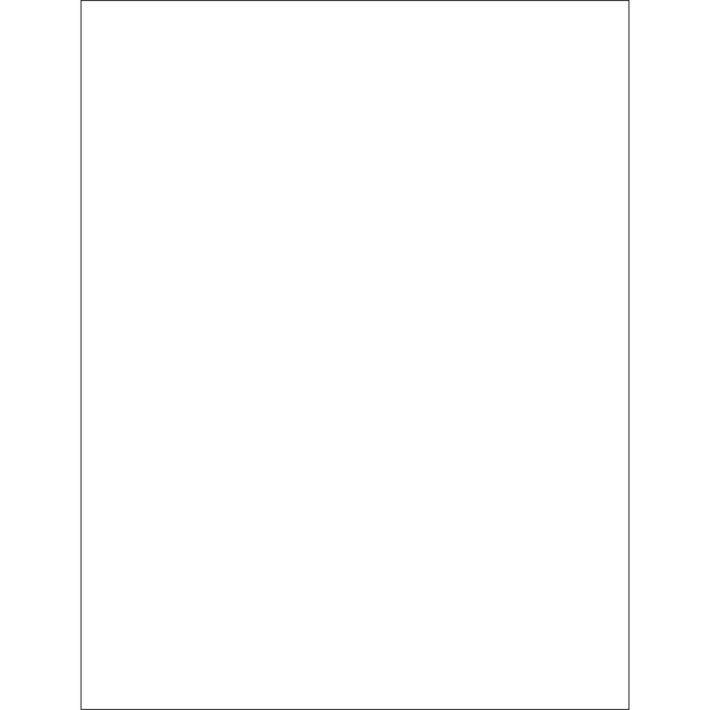 Tape Logic Laser Labels, LL206, Rectangle, 8 1/2in x 11in, Glossy White, Case Of 100 MPN:LL206