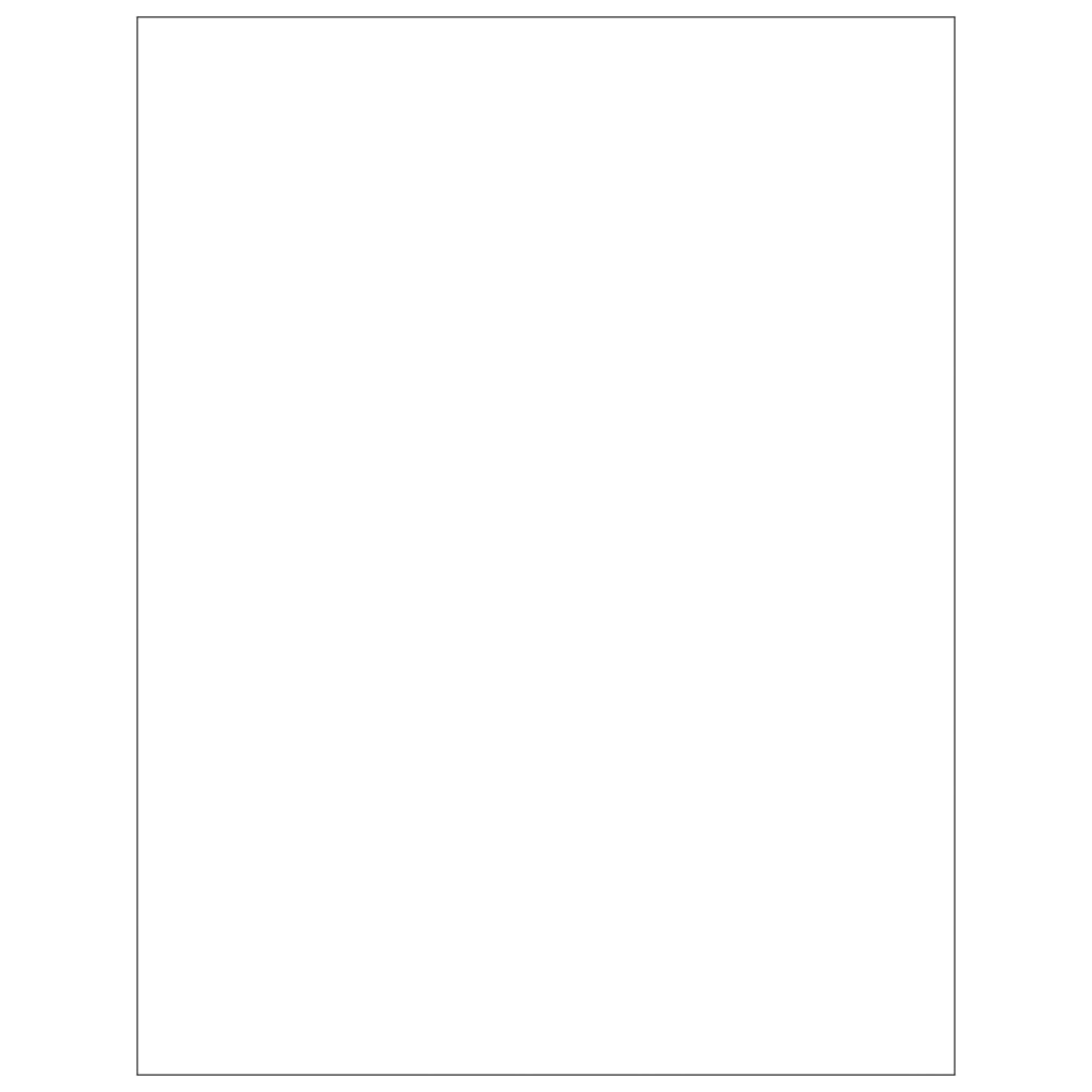 Tape Logic Weather-Resistant Laser Labels, LL256WR, Rectangle, 8 1/2in x 11in, White, Case Of 100 MPN:LL256WR