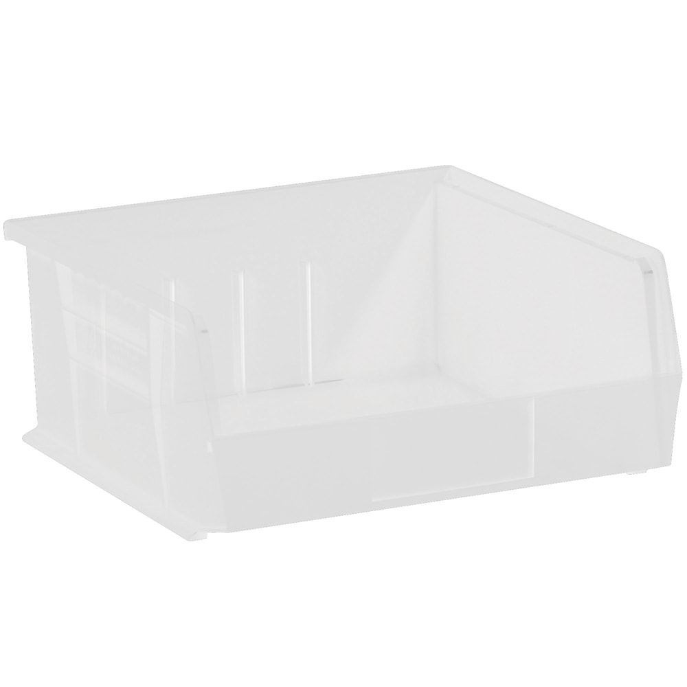 Partners Brand Plastic Stack & Hang Bin Storage Boxes, Small Size, 5in x 11in x 10 7/8in, Clear, Case Of 6 MPN:BINP1111CL
