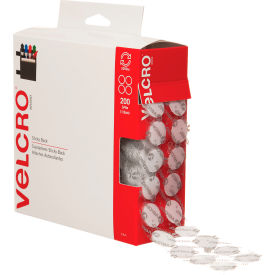 Hook & Loop Brand Combo Dots Pack 3/4 in White VEL153