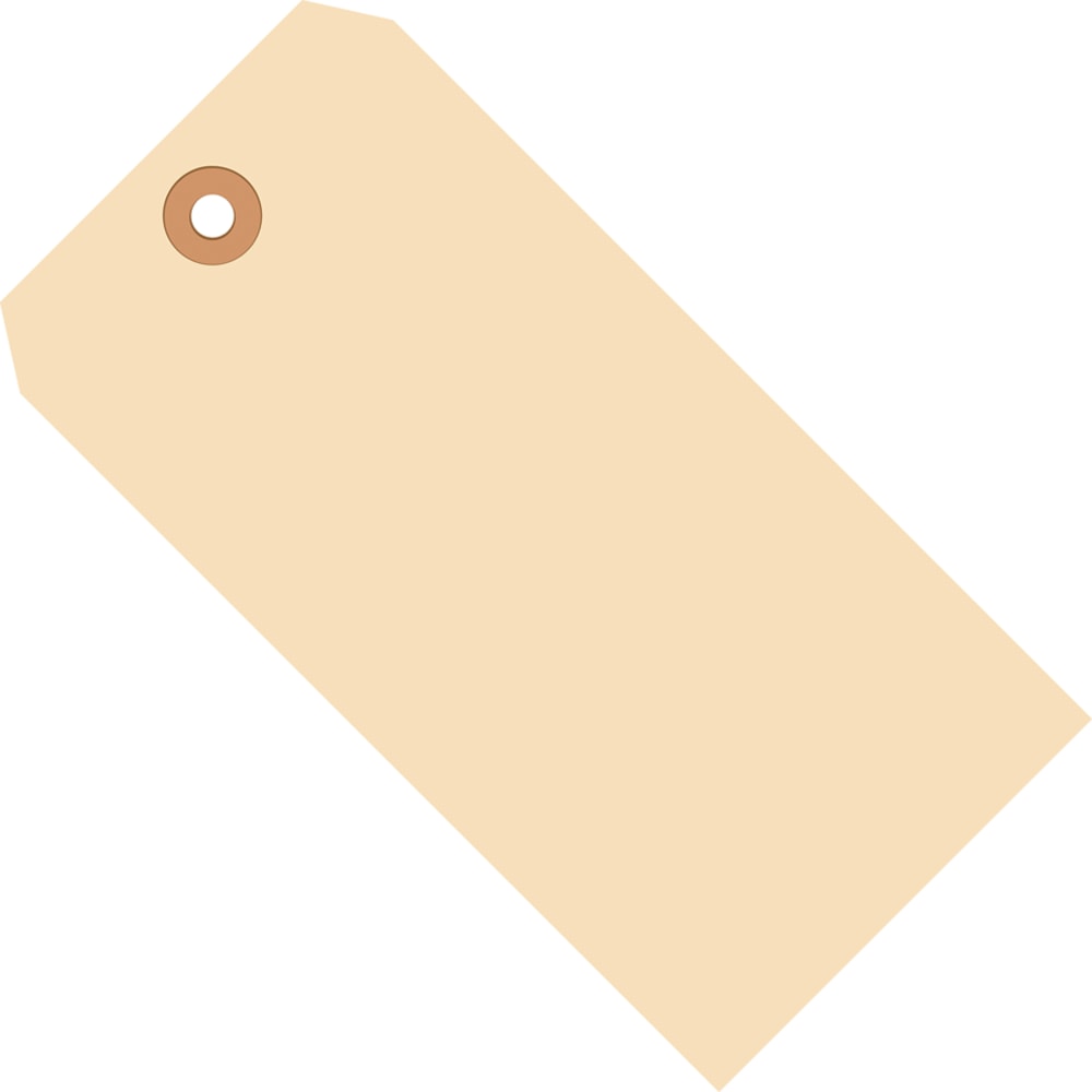 Partners Brand Manila Shipping Tags, 13 Point, #6, 5 1/4in x 2 5/8in, Box Of 1, 000 MPN:G10061