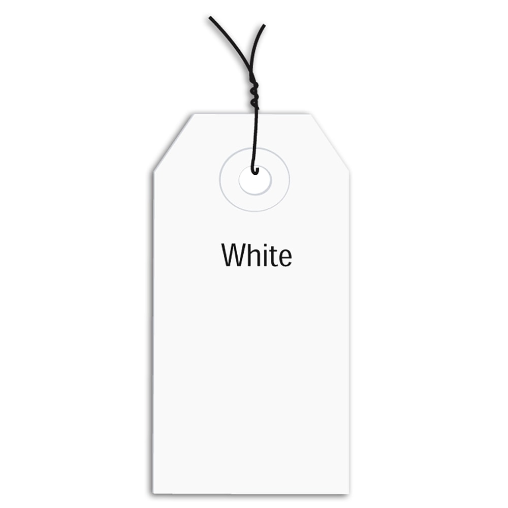 Partners Brand Prewired Color Shipping Tags, #1, 2 3/4in x 1 3/8in, White, Box Of 1, 000 MPN:G11013G