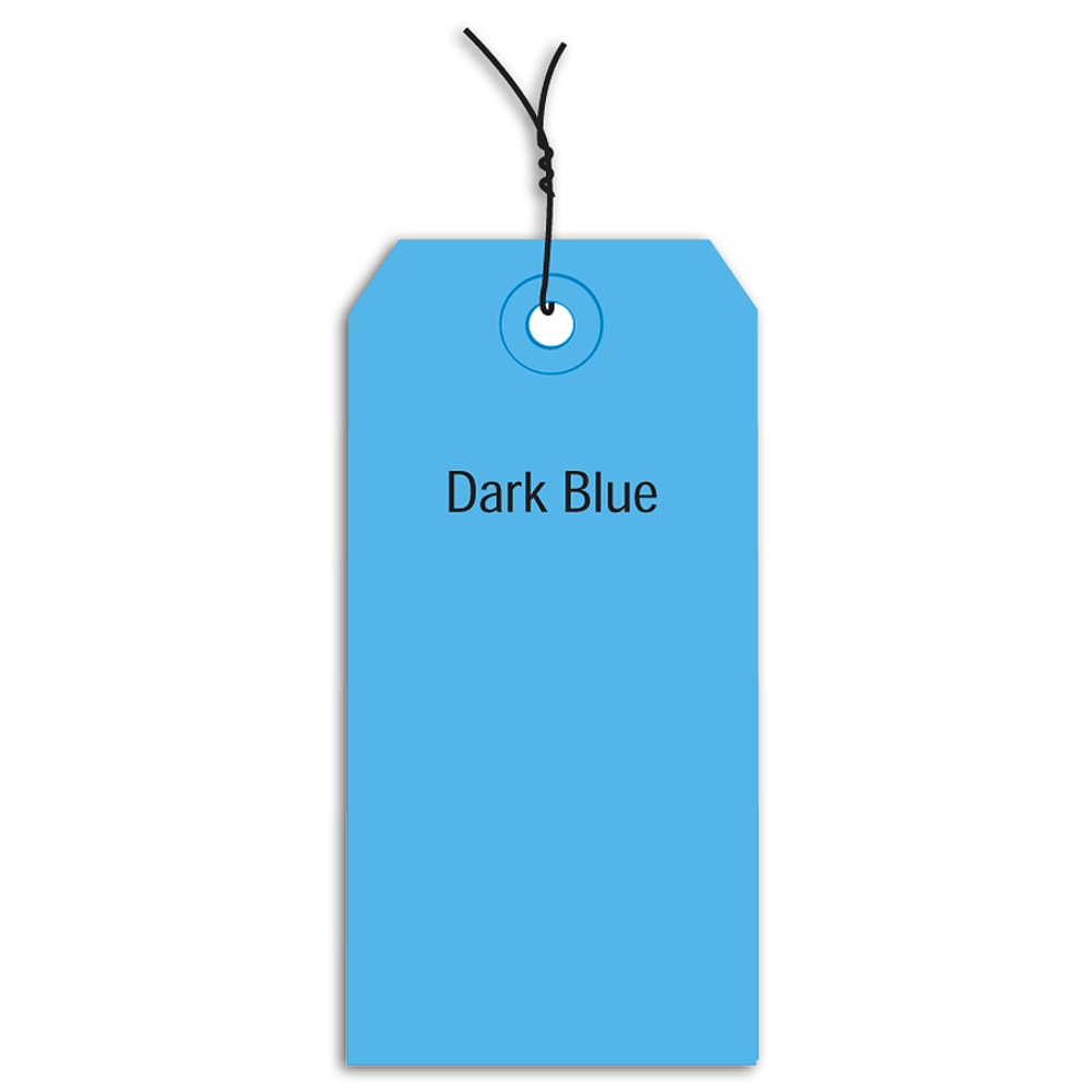 Partners Brand Prewired Color Shipping Tags, #2, 3 1/4in x 1 5/8in, Dark Blue, Box Of 1, 000 MPN:G11023A