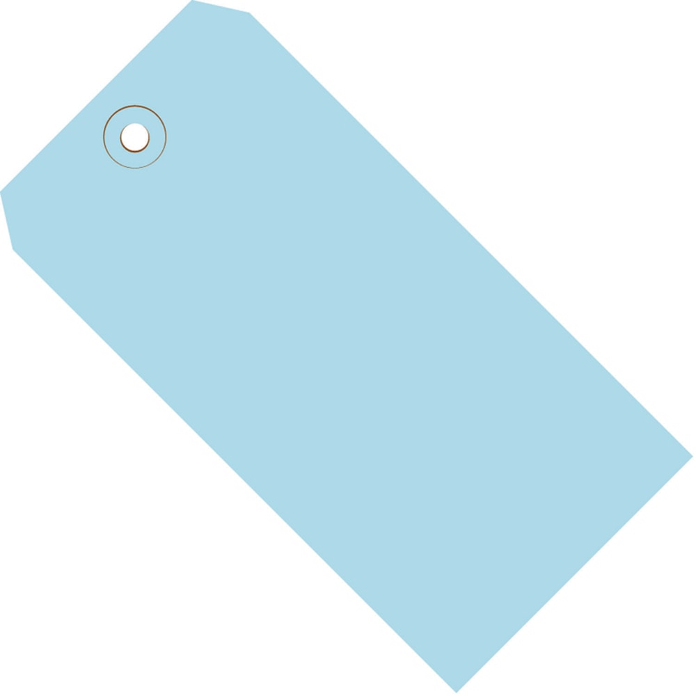 Partners Brand Color Shipping Tags, #4, 4 1/4in x 2 1/8in, Light Blue, Box Of 1, 000 MPN:G11041B