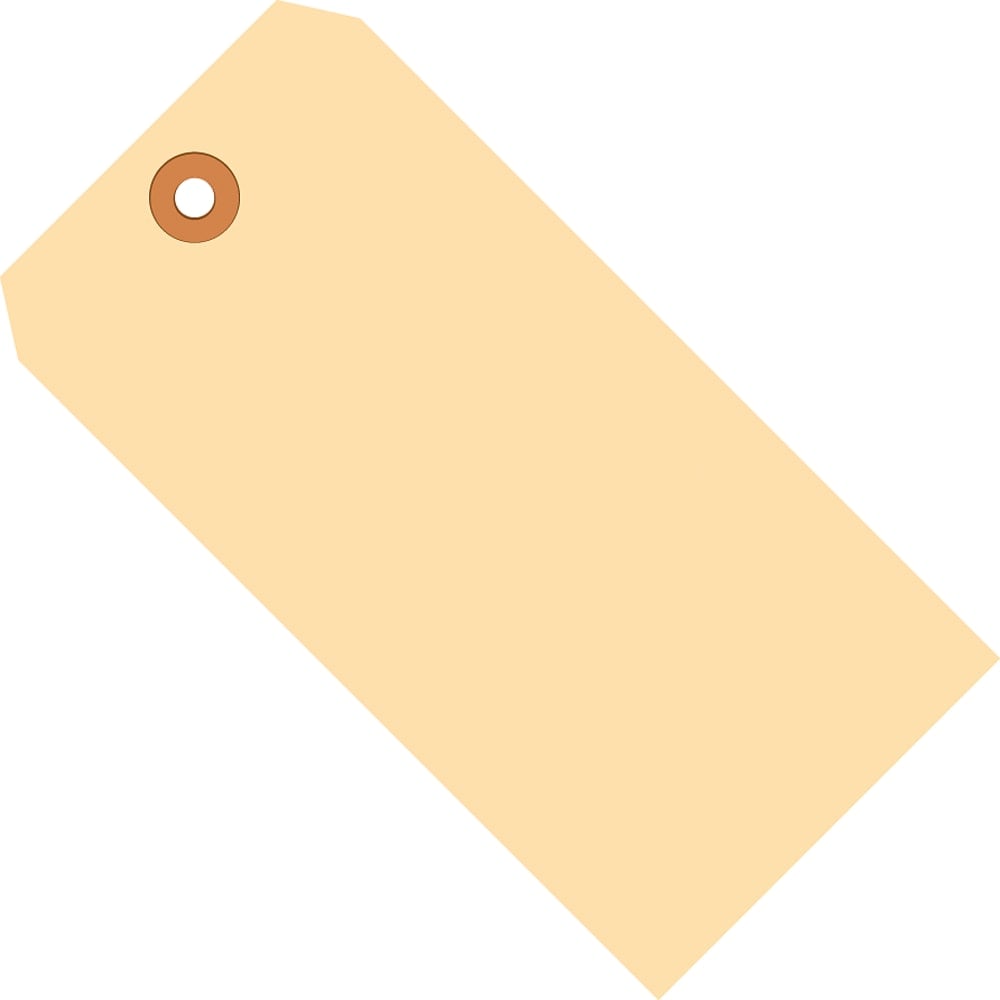 Partners Brand Manila Shipping Tags, 10 Point, #8, 6 1/4in x 3 1/8in, Pack Of 1, 000 MPN:G30081