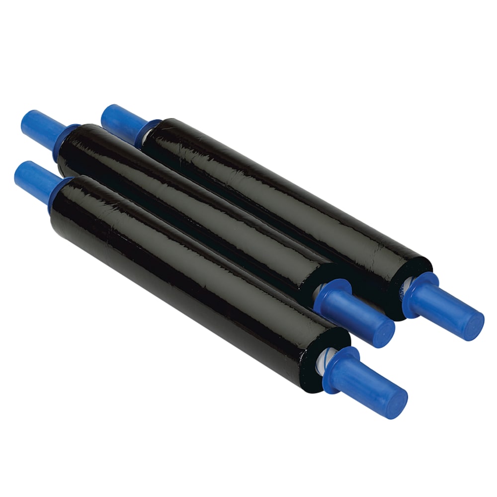 GoodWrappers Black Opaque Stretch Film, 80 Gauge, 20in x 1000ft, Pack Of 4 MPN:GOOD2080UVI