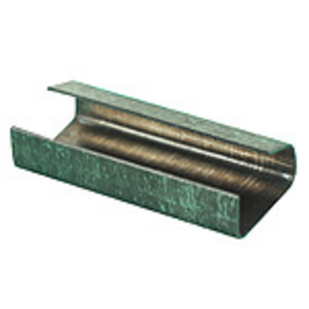 Partners Brand Open/Snap On Metal Poly Strapping Seals, 1/2in, Pack Of 2, 500 MPN:PS12SEAL