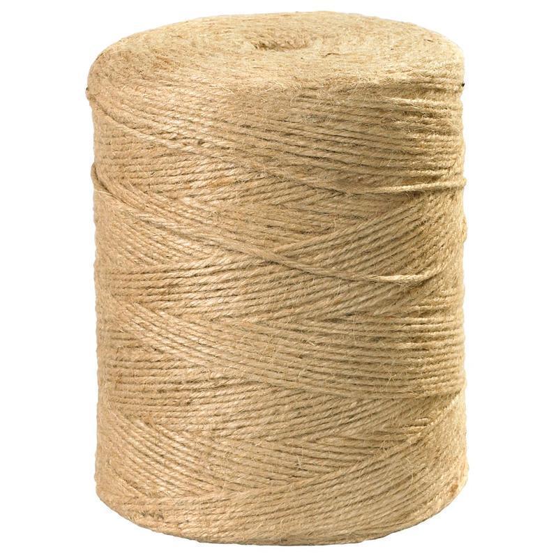 Partners Brand Jute Twine, 3 Ply, 84 Lb, 5, 000ft, Natural MPN:TWJ500
