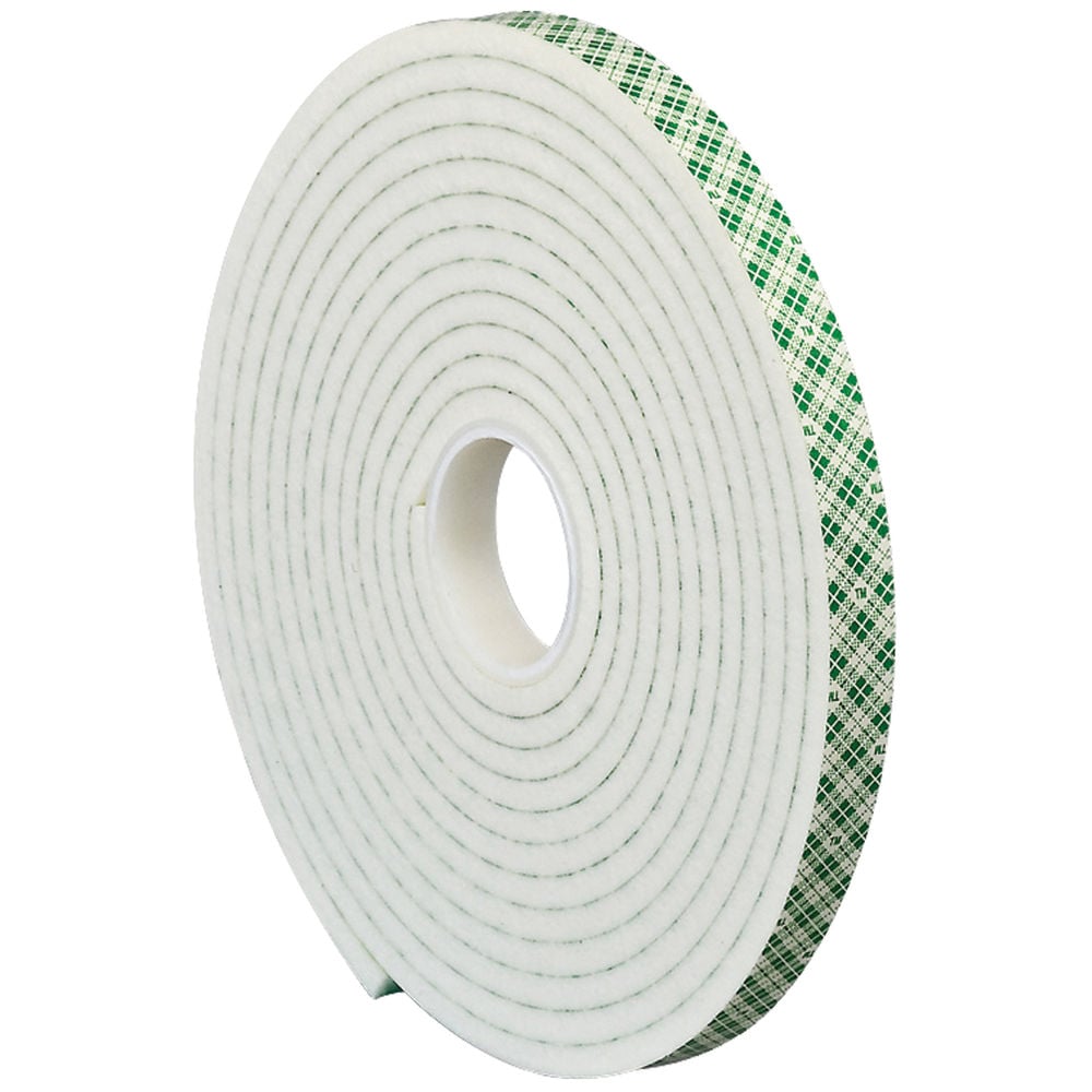 3M 4004 Double-Sided Foam Tape, 3in Core, 0.5in x 5 Yd., Natural MPN:FSC12122ALIMPORT33