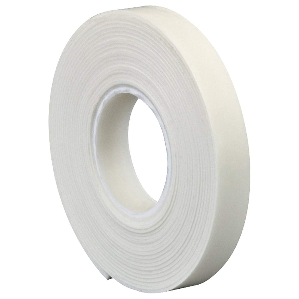 3M 4466 Double Sided Foam Tape, 1in x 5 Yd., White, 1/16in MPN:T9554466R